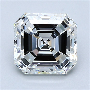 Foto Diamante Natural 2.01 quilates, Asscher , Color G, claridad VVS2 y certificado GIA de