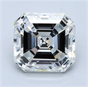 Diamante Natural 2.01 quilates, Asscher , Color G, claridad VVS2 y certificado GIA
