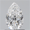 Natural Diamond 0.74 Carats, Pear with  Cut, D Color, VS1 Clarity and Certified by GIA