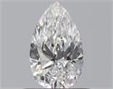 Natural Diamond 0.46 Carats, Pear with  Cut, D Color, VVS1 Clarity and Certified by GIA