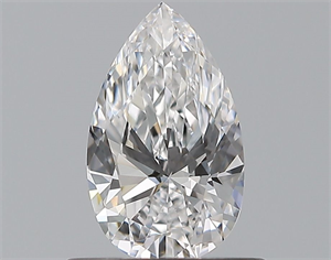 Picture of Natural Diamond 0.46 Carats, Pear with  Cut, D Color, VVS1 Clarity and Certified by GIA