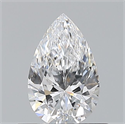 Natural Diamond 0.53 Carats, Pear with  Cut, D Color, VS1 Clarity and Certified by GIA