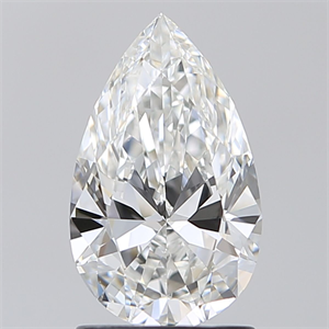 Foto Diamante Natural 1.00 quilates, De pera , Color E, claridad VVS2 y certificado GIA de