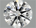 Lab Grown Diamond 1.37 Carats, Round with Ideal Cut, F Color, VS2 Clarity and Certified by IGI