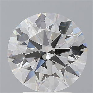 Picture of Lab Grown Diamond 3.03 Carats, Round with Ideal Cut, E Color, VS1 Clarity and Certified by IGI