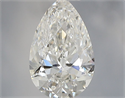 Natural Diamond 0.50 Carats, Pear with  Cut, F Color, VS1 Clarity and Certified by IGI