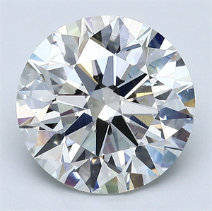 Picture of Natural Diamond 3.56 Carats, Round with Excellent Cut, I Color, SI1 Clarity and Certified by GIA