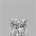 Natural Diamond 0.50 Carats, Princess with  Cut, G Color, VVS2 Clarity and Certified by GIA