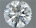 Natural Diamond 3.01 Carats, Round with Excellent Cut, I Color, VVS2 Clarity and Certified by IGI