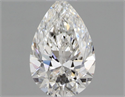 Natural Diamond 0.41 Carats, Pear with  Cut, F Color, VVS2 Clarity and Certified by GIA