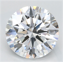 Lab Grown Diamond 3.09 Carats, Round with Ideal Cut, D Color, VVS1 Clarity and Certified by IGI