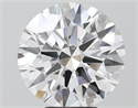 Lab Grown Diamond 6.22 Carats, Round with Ideal Cut, F Color, VVS2 Clarity and Certified by IGI