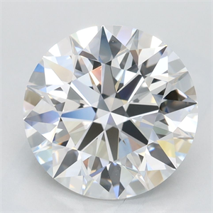 Picture of Lab Grown Diamond 3.02 Carats, Round with Excellent Cut, D Color, VVS1 Clarity and Certified by GIA