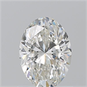 Natural Diamond 1.01 Carats, Oval with  Cut, H Color, VS1 Clarity and Certified by GIA