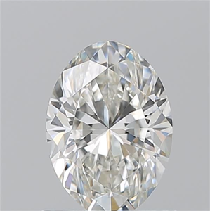 Picture of Natural Diamond 1.01 Carats, Oval with  Cut, H Color, VS1 Clarity and Certified by GIA