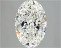 Natural Diamond 2.52 Carats, Oval with  Cut, H Color, SI2 Clarity and Certified by GIA