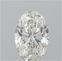 Natural Diamond 1.70 Carats, Oval with  Cut, I Color, SI2 Clarity and Certified by GIA