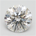 Lab Grown Diamond 2.50 Carats, Round with Excellent Cut, H Color, VS1 Clarity and Certified by IGI