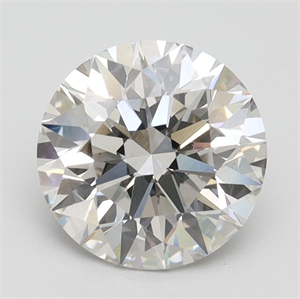 Picture of Lab Grown Diamond 2.50 Carats, Round with Excellent Cut, H Color, VS1 Clarity and Certified by IGI