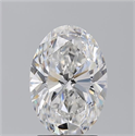 Natural Diamond 2.50 Carats, Oval with  Cut, F Color, VS1 Clarity and Certified by GIA