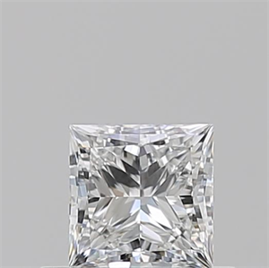 Picture of Natural Diamond 0.50 Carats, Princess with  Cut, F Color, VVS2 Clarity and Certified by GIA