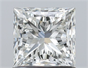 Natural Diamond 1.02 Carats, Princess with  Cut, I Color, VS1 Clarity and Certified by GIA