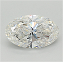 Natural Diamond 1.21 Carats, Oval with  Cut, F Color, VS1 Clarity and Certified by GIA