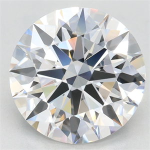Picture of Lab Grown Diamond 3.29 Carats, Round with Excellent Cut, D Color, VVS1 Clarity and Certified by GIA