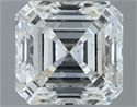 Natural Diamond 1.01 Carats, Asscher with  Cut, H Color, SI1 Clarity and Certified by IGI