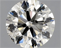 Natural Diamond 0.90 Carats, Round with Very Good Cut, J Color, SI2 Clarity and Certified by GIA