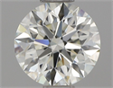 Natural Diamond 0.72 Carats, Round with Excellent Cut, H Color, IF Clarity and Certified by IGI