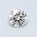 Natural Diamond 0.44 Carats, Round with Excellent Cut, K Color, VS1 Clarity and Certified by GIA