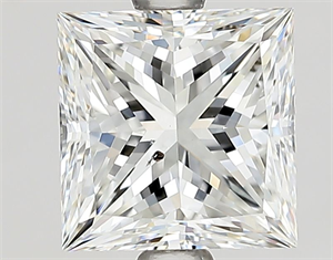 Picture of Natural Diamond 2.02 Carats, Princess with  Cut, G Color, SI1 Clarity and Certified by GIA
