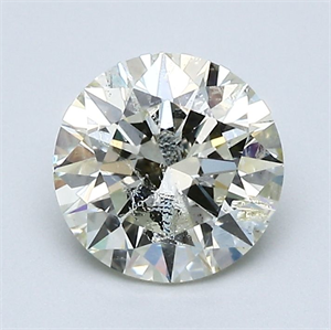 Picture of Natural Diamond 1.50 Carats, Round with Excellent Cut, M Color, I1 Clarity and Certified by GIA