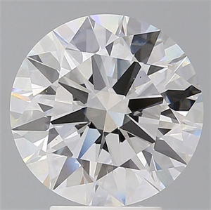 Picture of Lab Grown Diamond 4.08 Carats, Round with Ideal Cut, E Color, VVS2 Clarity and Certified by IGI
