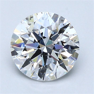 Picture of Natural Diamond 1.51 Carats, Round with Excellent Cut, D Color, SI1 Clarity and Certified by GIA