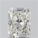 Natural Diamond 1.01 Carats, Radiant with  Cut, H Color, VS2 Clarity and Certified by GIA