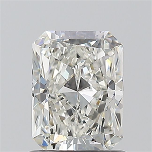 Picture of Natural Diamond 1.01 Carats, Radiant with  Cut, H Color, VS2 Clarity and Certified by GIA