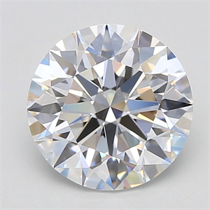 Picture of Lab Grown Diamond 3.04 Carats, Round with Excellent Cut, D Color, VVS1 Clarity and Certified by GIA