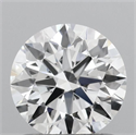 Lab Grown Diamond 1.07 Carats, Round with Ideal Cut, D Color, VVS2 Clarity and Certified by IGI
