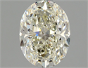 Natural Diamond 1.20 Carats, Oval with  Cut, K Color, VS2 Clarity and Certified by GIA