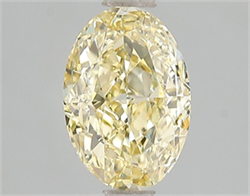 Picture of Lab Grown Diamond 2.01 Carats, Oval with  Cut, Fancy Intense Yellow Color, VS1 Clarity and Certified by IGI
