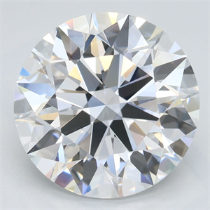 Picture of Lab Grown Diamond 3.81 Carats, Round with Ideal Cut, D Color, IF Clarity and Certified by IGI