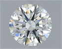 Natural Diamond 0.53 Carats, Round with Excellent Cut, H Color, VVS1 Clarity and Certified by IGI