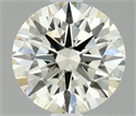 Natural Diamond 1.03 Carats, Round with Excellent Cut, K Color, VVS1 Clarity and Certified by IGI
