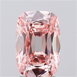 Picture of Lab Grown Diamond 2.21 Carats, Cushion with  Cut, Fancy Intense Pink Color, VVS2 Clarity and Certified by IGI