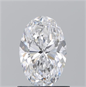 Natural Diamond 1.01 Carats, Oval with  Cut, D Color, VS2 Clarity and Certified by GIA