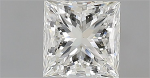Picture of Natural Diamond 0.70 Carats, Princess with  Cut, J Color, VVS2 Clarity and Certified by GIA