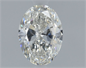 Natural Diamond 0.50 Carats, Oval with  Cut, I Color, VS2 Clarity and Certified by GIA