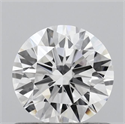 Lab Grown Diamond 0.75 Carats, Round with Ideal Cut, D Color, VS1 Clarity and Certified by IGI